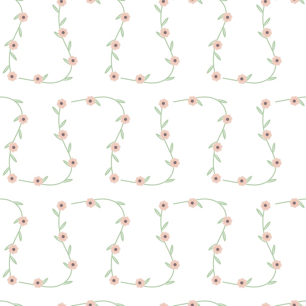 Organic floral pattern  seamless pattern