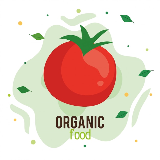 organic food, fresh and healthy tomato, concept healthy food