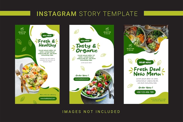 organic food instagram story sale promo