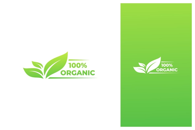 Organic fresh natural badge label seal sticker stamp vector logo design