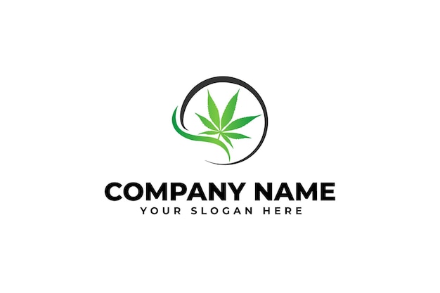 Organic Green Health Cannabis Logo Design