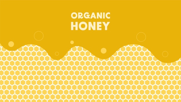 Vector organic honey background vector illustration