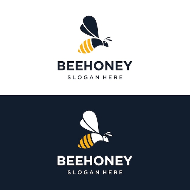 Organic honey bee farm logo template designLogo for business honey shopherbslabel