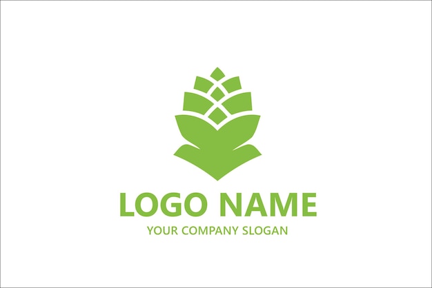 Organic leap icon logo template