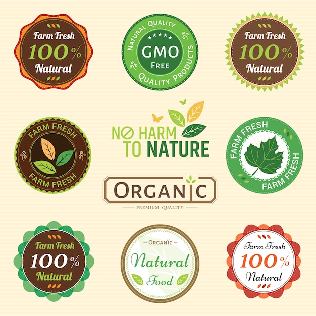 Organic non chemical quality guarantee tag 