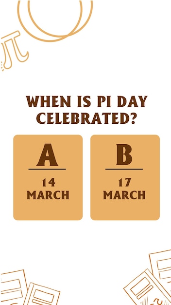 Organic Shape Pi Day Games Story, Happy Pi day