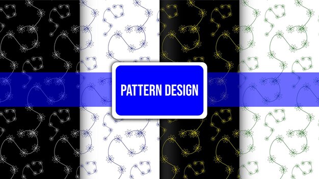 Organic shape and vintage pattern design current design