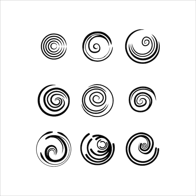 Organic Spiral Decoration Design Vector Illustration