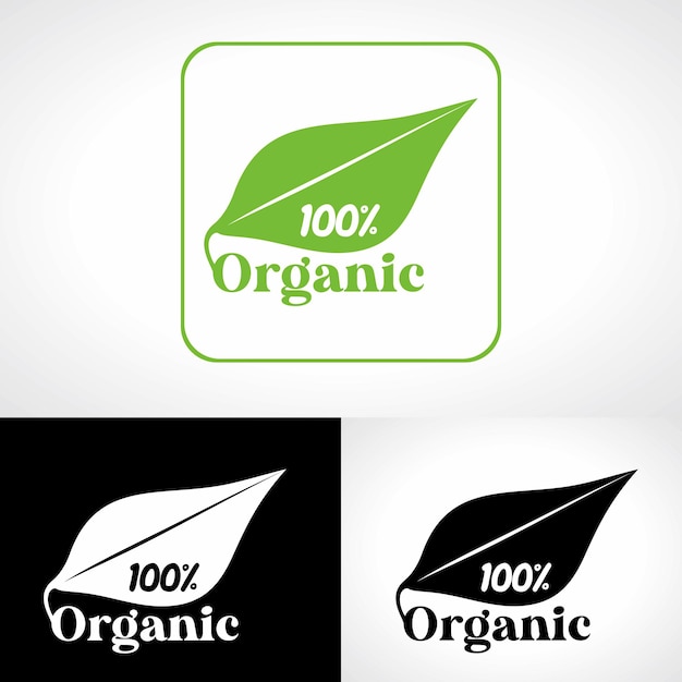 Organic Vector Logo Eco Heatlh