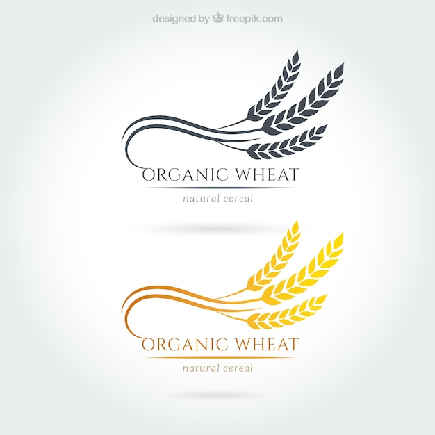 Organic wheat logos