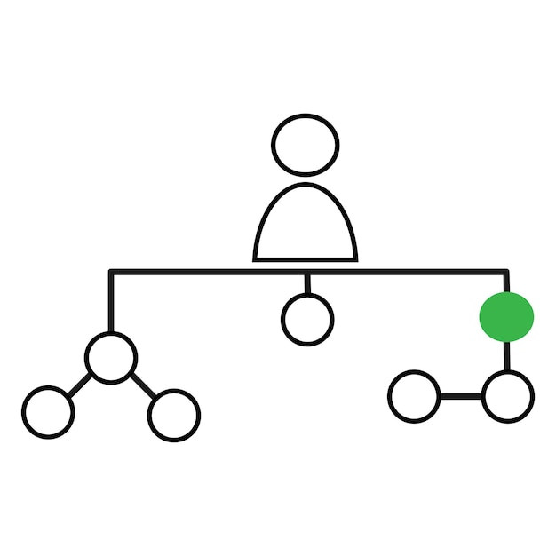 Organizational structure icon