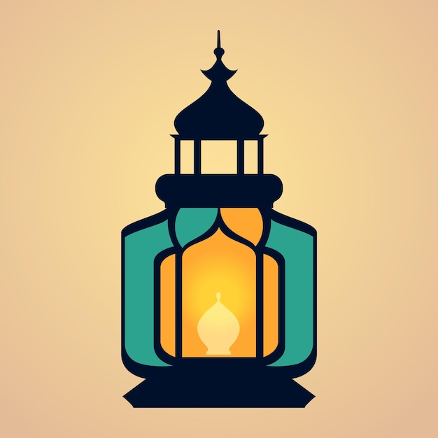 Oriental Arabic lantern and lamp design lantern clip art vector Illustration isolated lantern