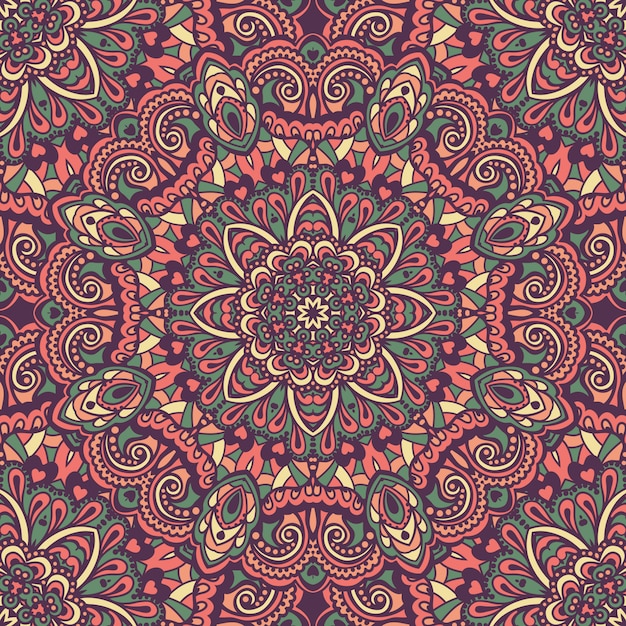 Oriental ornate seamless pattern.