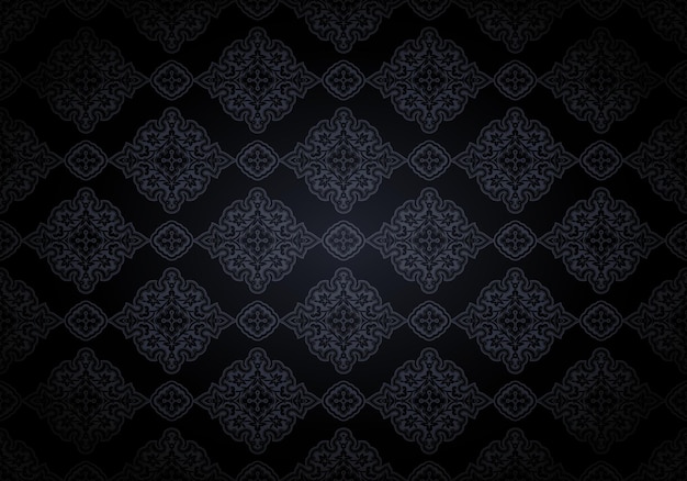 Oriental vintage background with IndoPersian ornaments Royal luxurious textured wallpaper in black