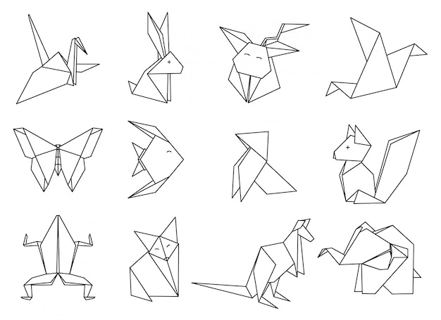 Origami Animals set.