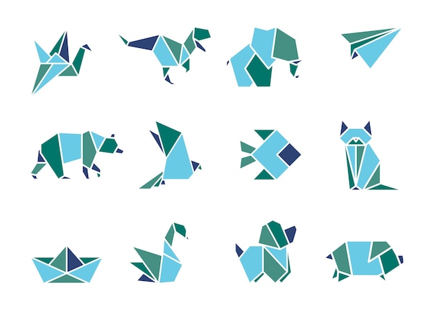 Origami Animals Vector