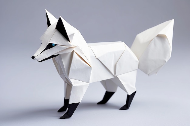 Origami Arctic Fox