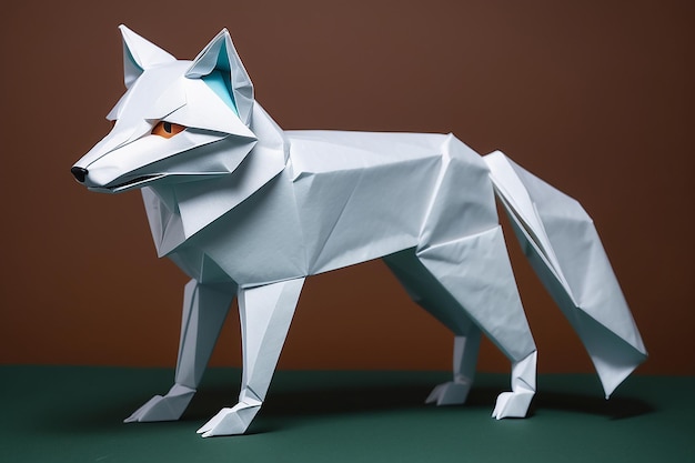 Origami Arctic Fox