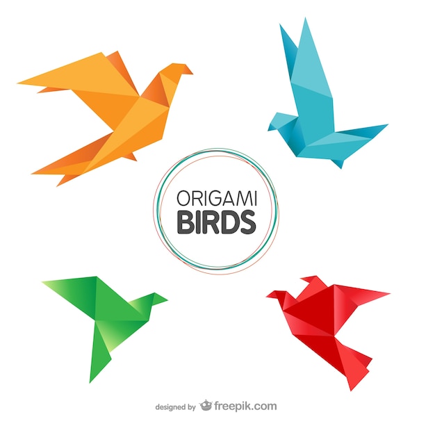 Origami birds pack