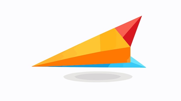 Origami Paper Plane Vector Graphic Illustration