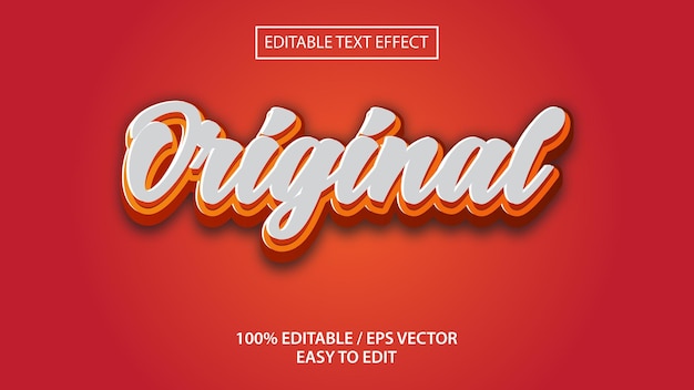 Original Eps Premium text effect