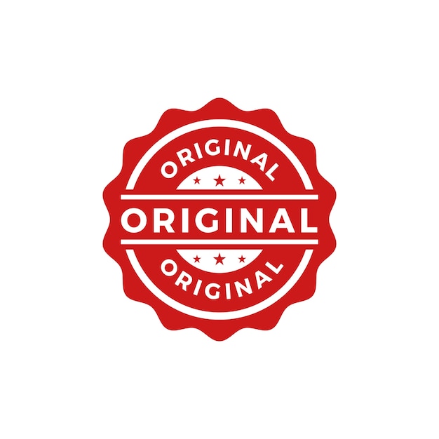 Original Seal Stamp Vector