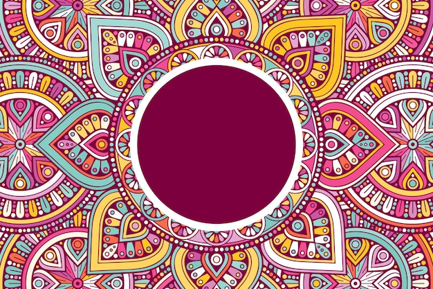 Ornament beautiful background Geometric circle element 