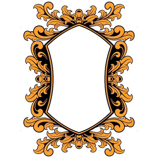 Ornament frame vector illustration