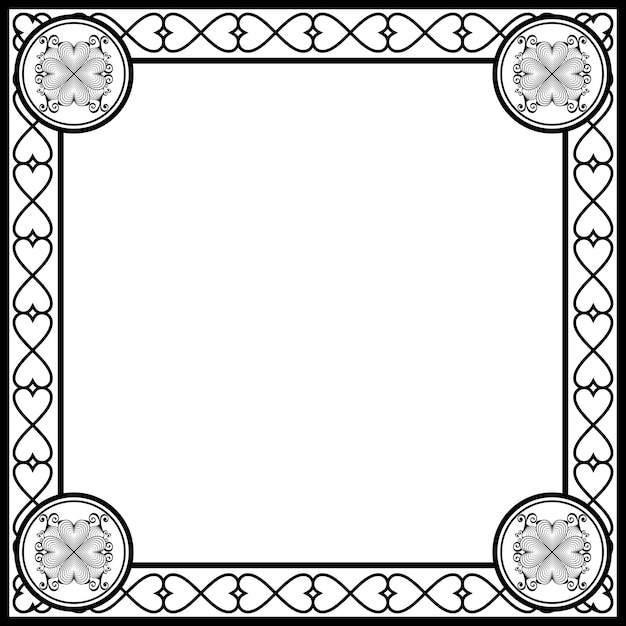 Ornament frames can be for wedding invitations, book covers or others