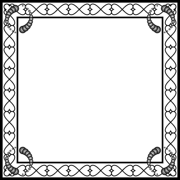 Ornament frames can be for wedding invitations, book covers or others