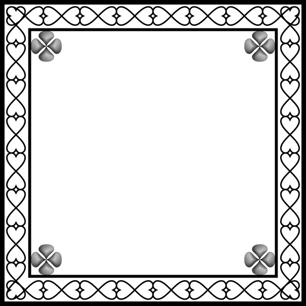 Ornament frames can be for wedding invitations, book covers or others