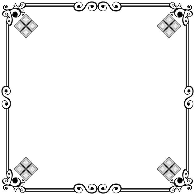 Ornament frames can be for wedding invitations, book covers or others