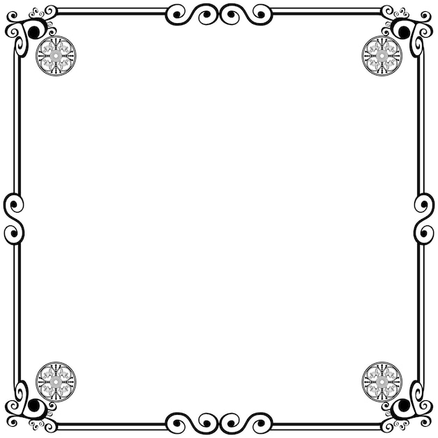 Ornament frames can be for wedding invitations, book covers or others