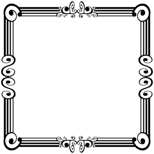 Ornament frames can be for wedding invitations, book covers or others