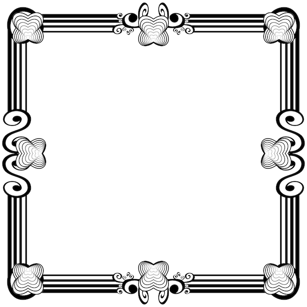 Ornament frames can be for wedding invitations, book covers or others