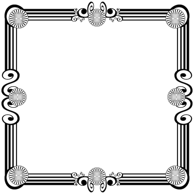 Ornament frames can be for wedding invitations, book covers or others