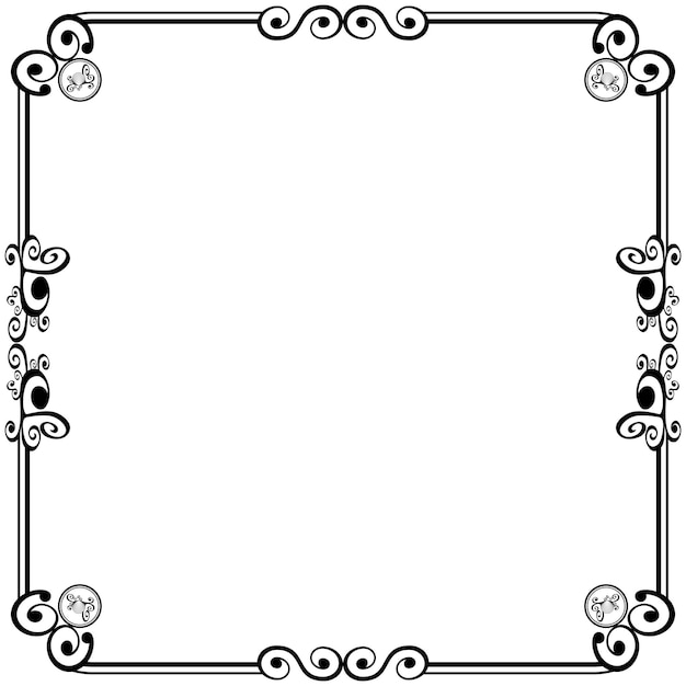 Ornament frames can be for wedding invitations, book covers or others