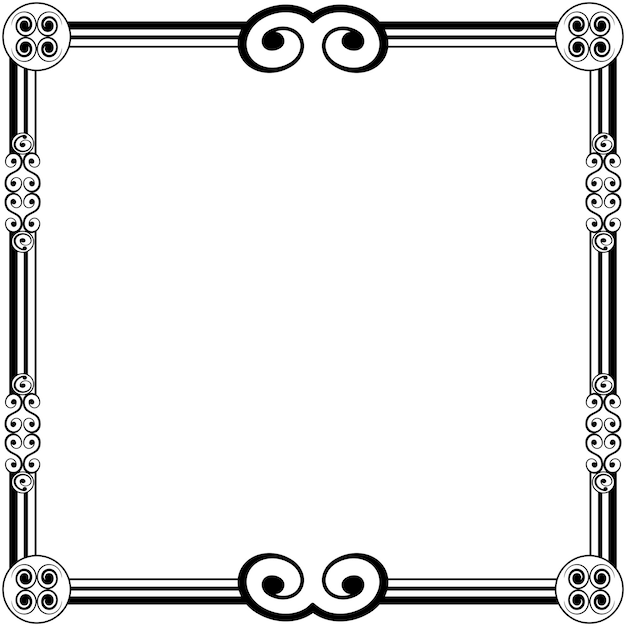 Ornament frames can be for wedding invitations, book covers or others