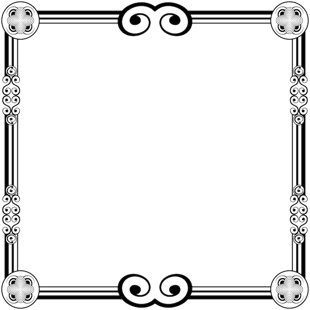 Ornament frames can be for wedding invitations, book covers or others