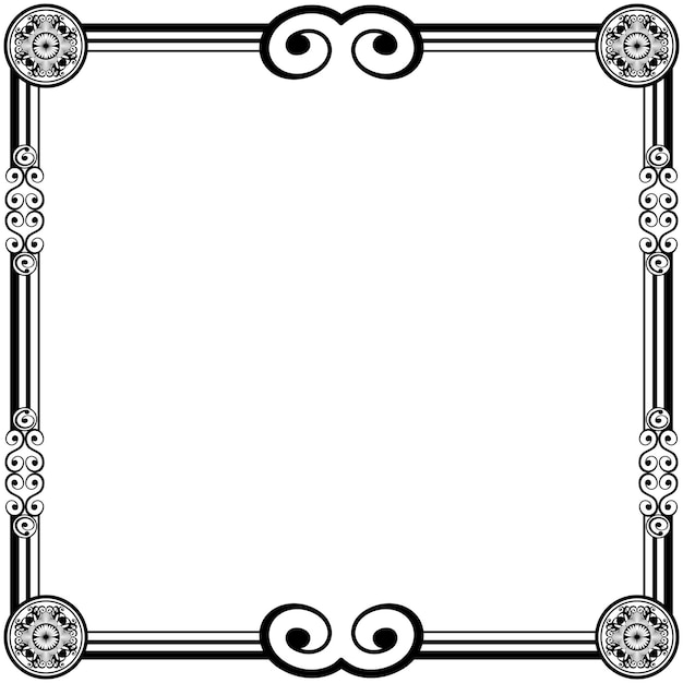 Ornament frames can be for wedding invitations, book covers or others