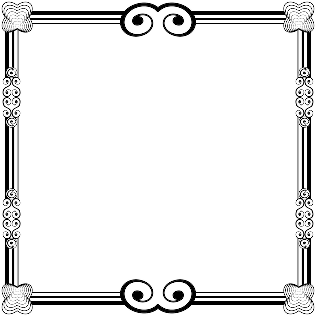 Ornament frames can be for wedding invitations, book covers or others