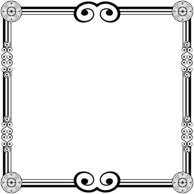 Ornament frames can be for wedding invitations, book covers or others