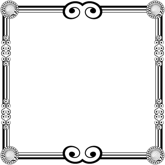 Ornament frames can be for wedding invitations, book covers or others