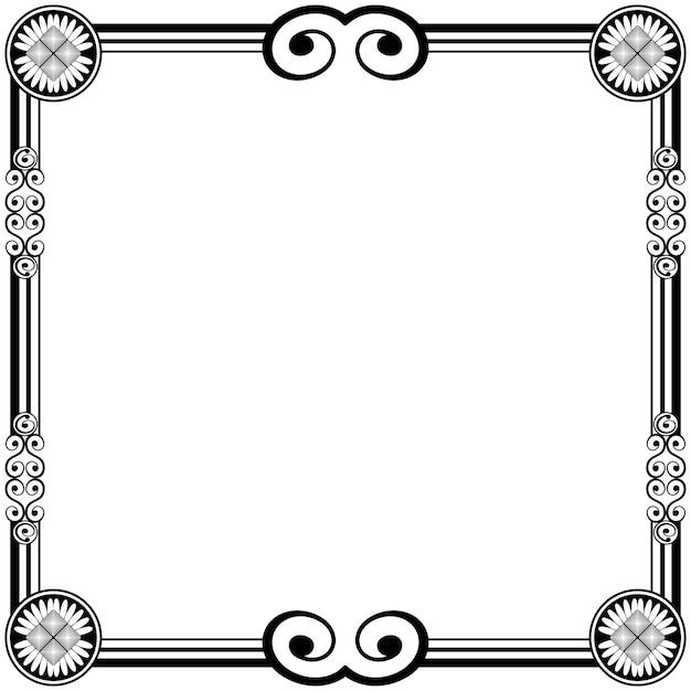 Ornament frames can be for wedding invitations, book covers or others