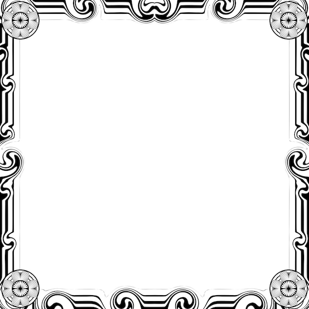 Ornament frames can be for wedding invitations, book covers or others