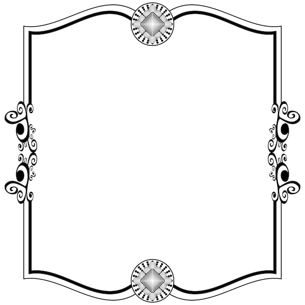 Ornament frames can be for wedding invitations, book covers or others