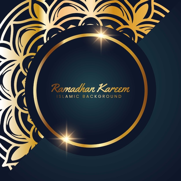 ornament Luxury golden mandala background Vector