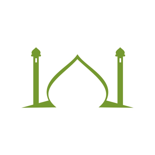 ornament mosque illustration logo design