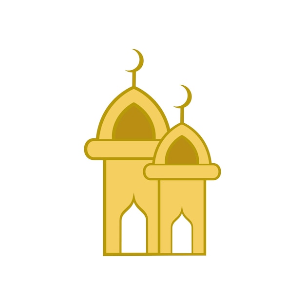 ornament mosque illustration logo design