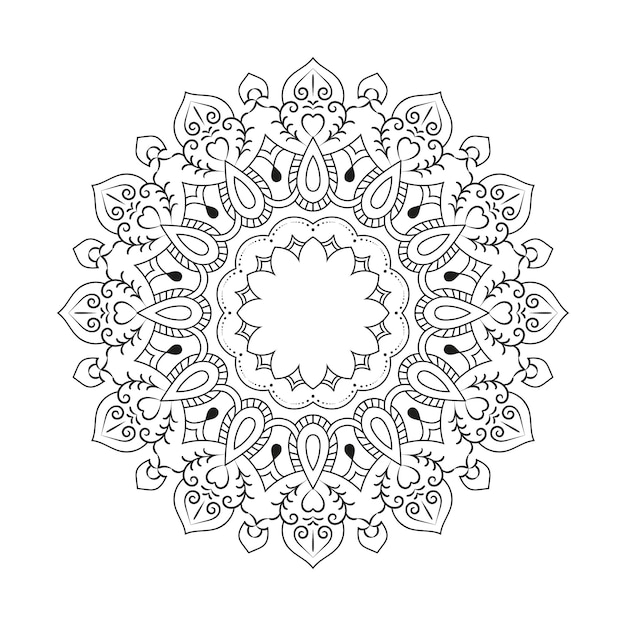 Ornament Round Set with Mandalas